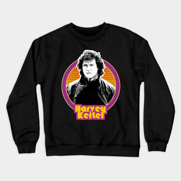 Retro Style Harvey Keitel Fan Art Design Crewneck Sweatshirt by DankFutura